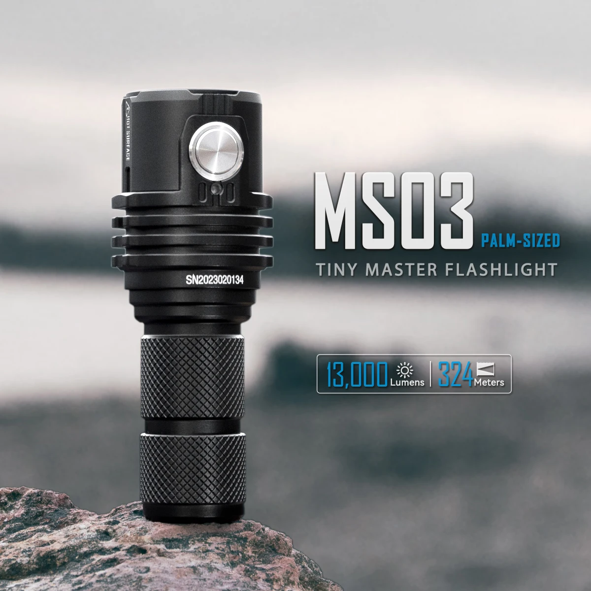 IMALENT MS03 EDC Flashlight 13000 Lumens Rechargeable Handheld Torch for Adventure Mountain Climbing Outdoor Exploration