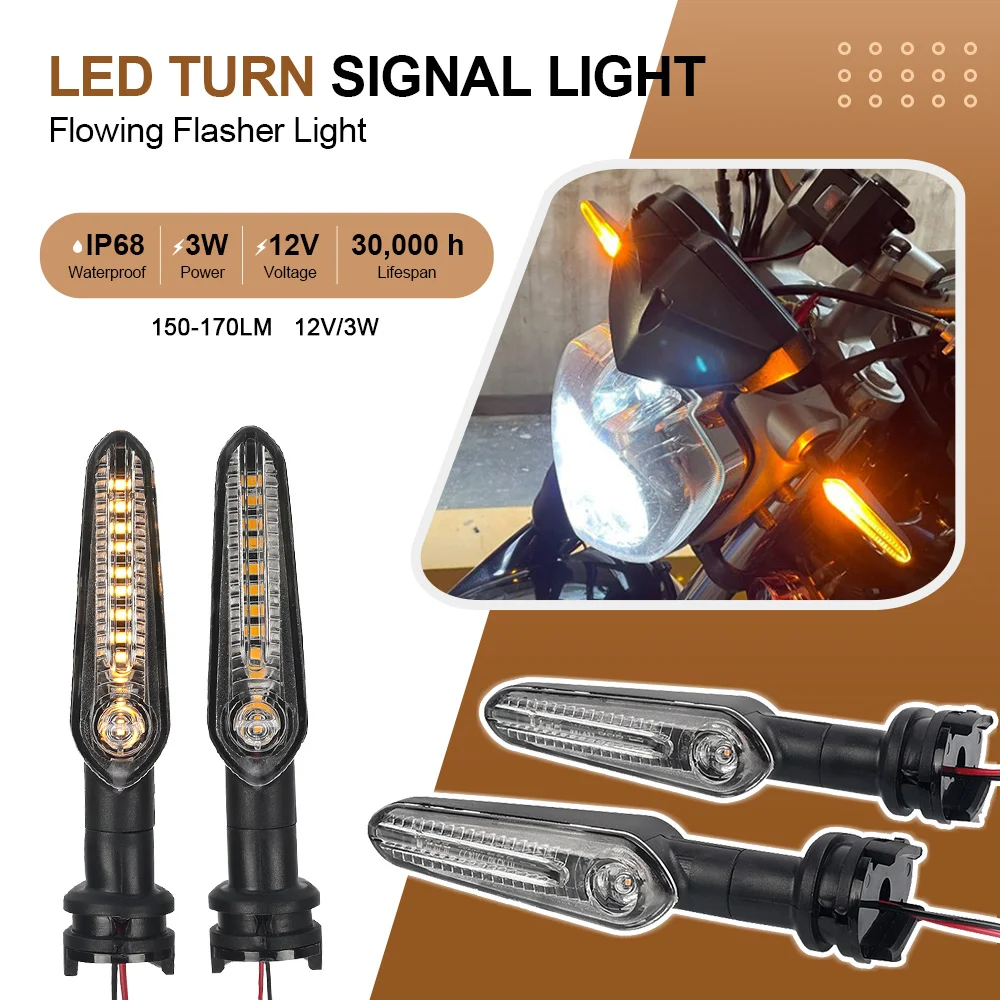 

LED Turn Signal Light Amber Blade Lamp Indicator Blinker For Yamaha YZF R6 R1 R3 R7 R9 R15 TRACER 700 900 9/GT XSR 700 XJ6 FZ1