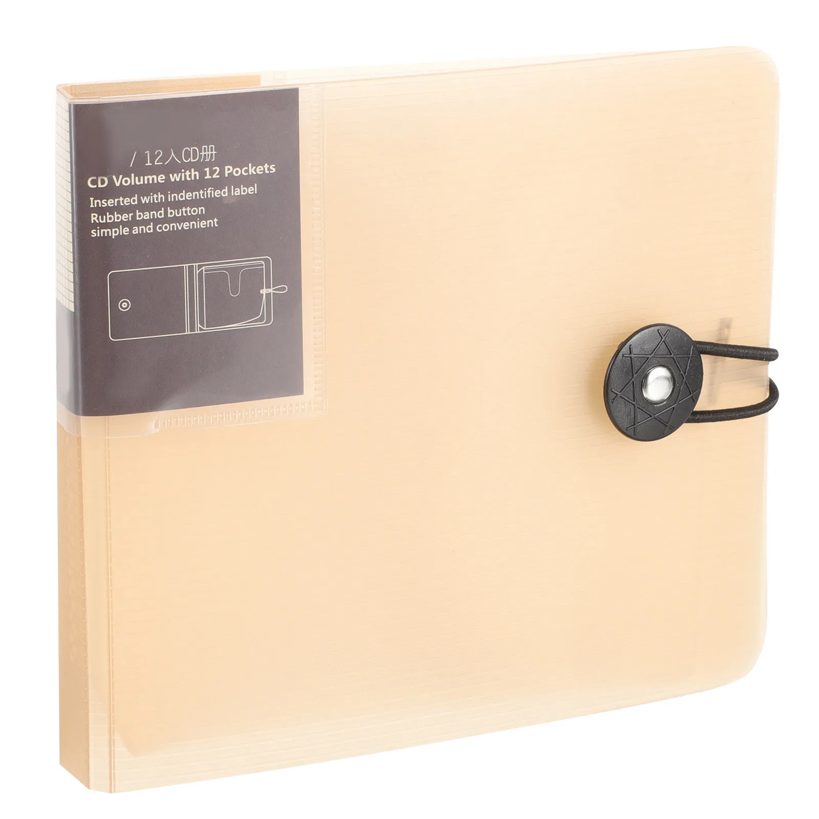 Cd Binder Small Storage Case Buckle Rope Design Portable Organizer Travel Cd Dvd Disc Holder Wallet Car Dvd Binder