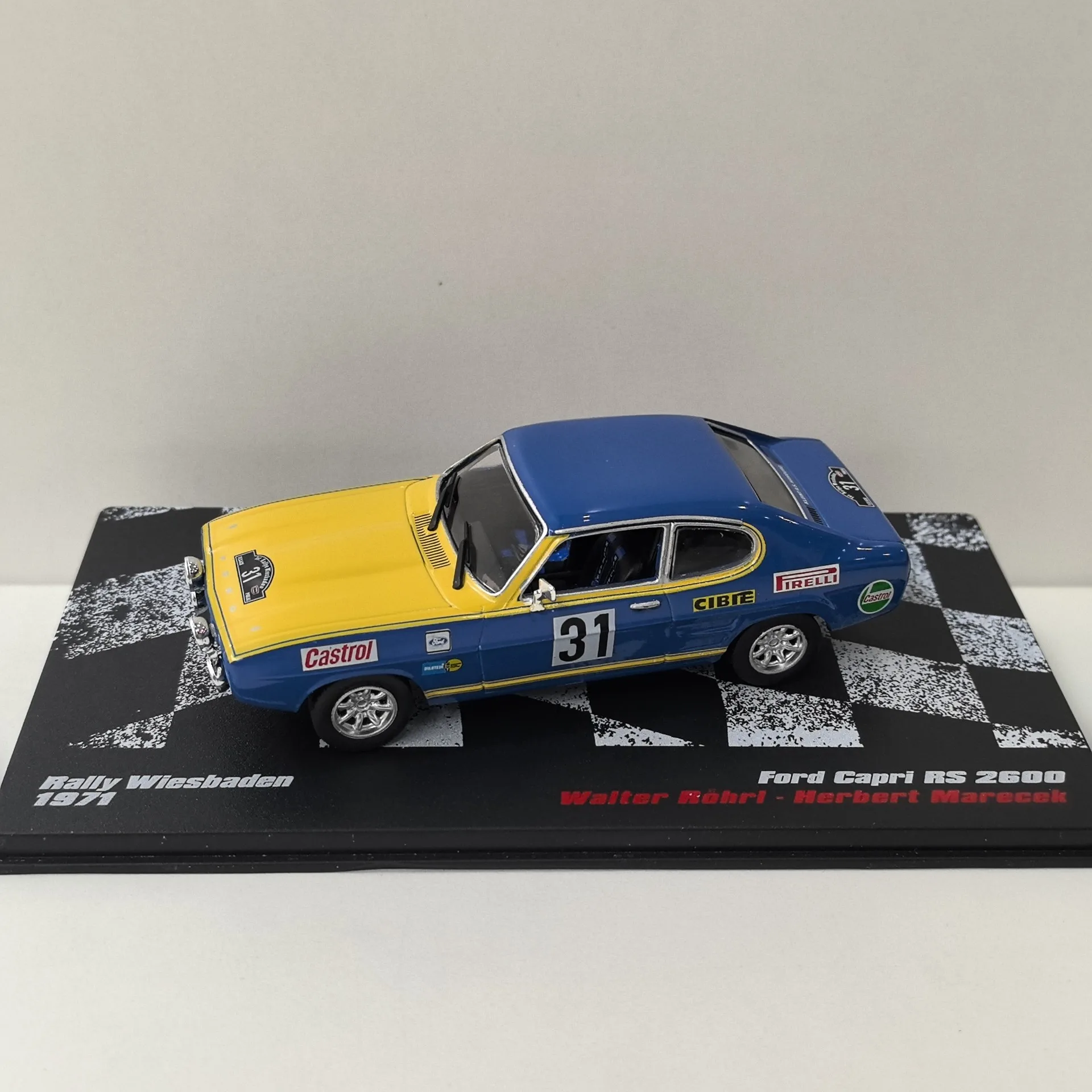 

Литой под давлением DEA масштаб 1/43 FORD Capri RS 2600 1971, Ford Racing, модель автомобиля из сплава, Коллекционная игрушка, подарок, сувенир, украшение для дисплея