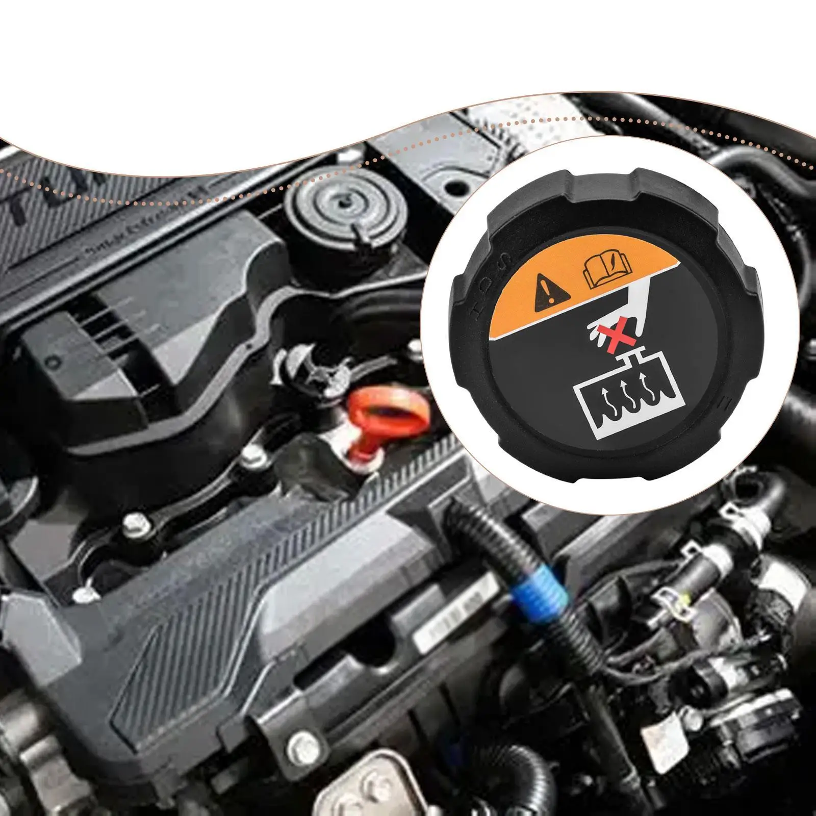 

25330D3000 Radiator Coolant Reservoir Tank Cap Sturdy Easy Installation Replace