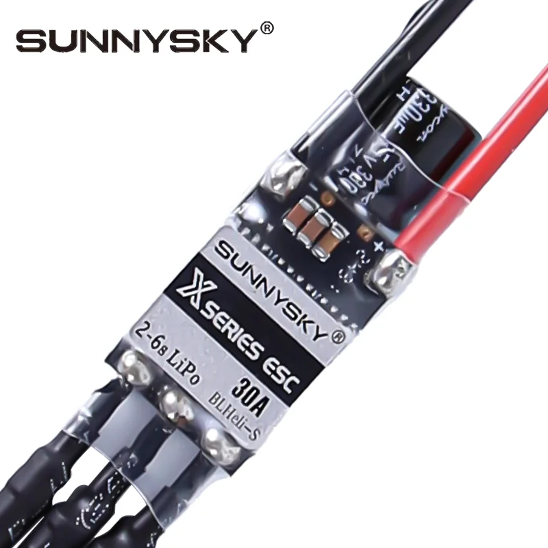 SunnySky X Series 30A Electronic Speed Controller, 2‑6S LiPo RC Model Brushless Speed Control