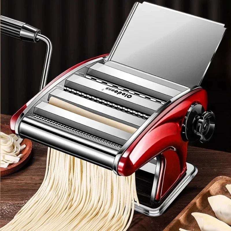 Manual noodle machine multifunctional noodle pressing machine small old-fashioned hand-cranked noodle rolling machine