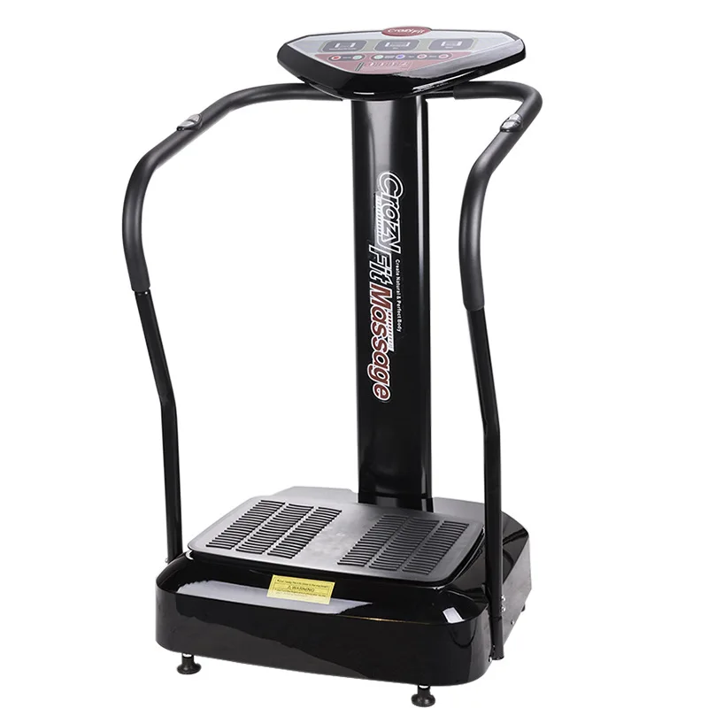 

200w Whole Body for Loss Weight Crazy Fit Massage Steel With Handle-bar Electric Vibration Plat