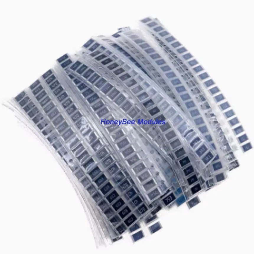 1460pcs 73 kinds of SMD(0R-910K) 1W high power 2512 alloy chip resistor packs