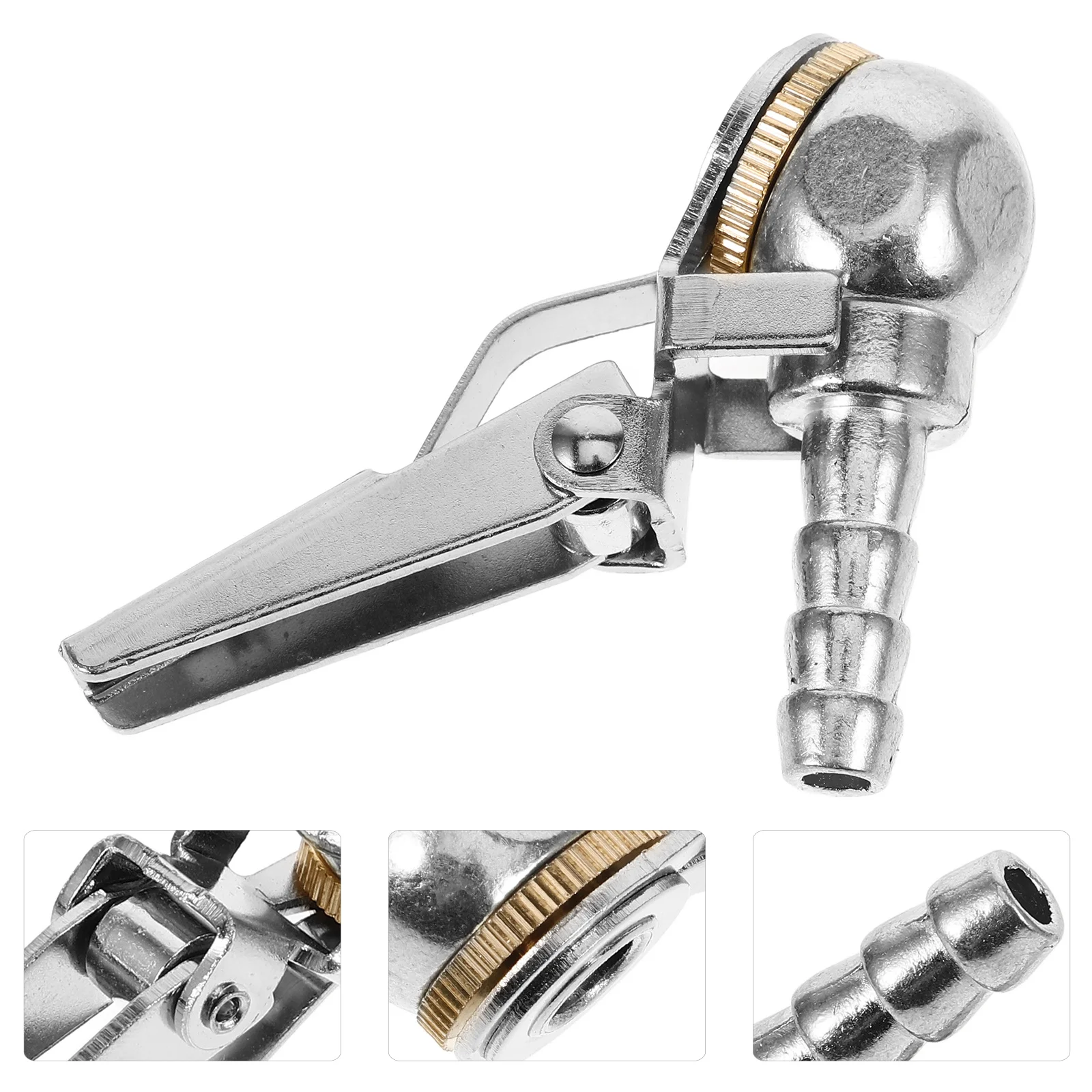 

2Pcs Car Tire Air Quick Connect Locking Tire Inflator Chuck Compressor Accessory Compact Design Locking Air Chuck