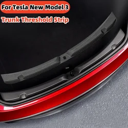 Trunk Protector Guard For Tesla New Model 3 Highland 2024 Anti-Scratch Mat Rear Cargo Threshold Sill Cover Bumper Organizer Pad