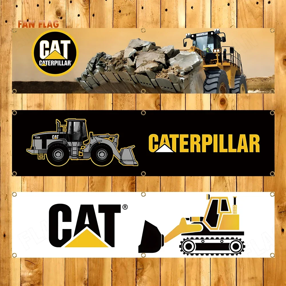 60X240cm Caterpillars Banner CATs Flag Polyester Printed Garage or Outdoor Decoration Tapestry