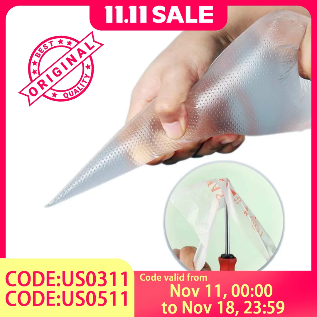Disposable Piping Bags - Heavy-Duty Pastry Bags for Cake Decorating, Cookie Frosting & Baking Supplies
