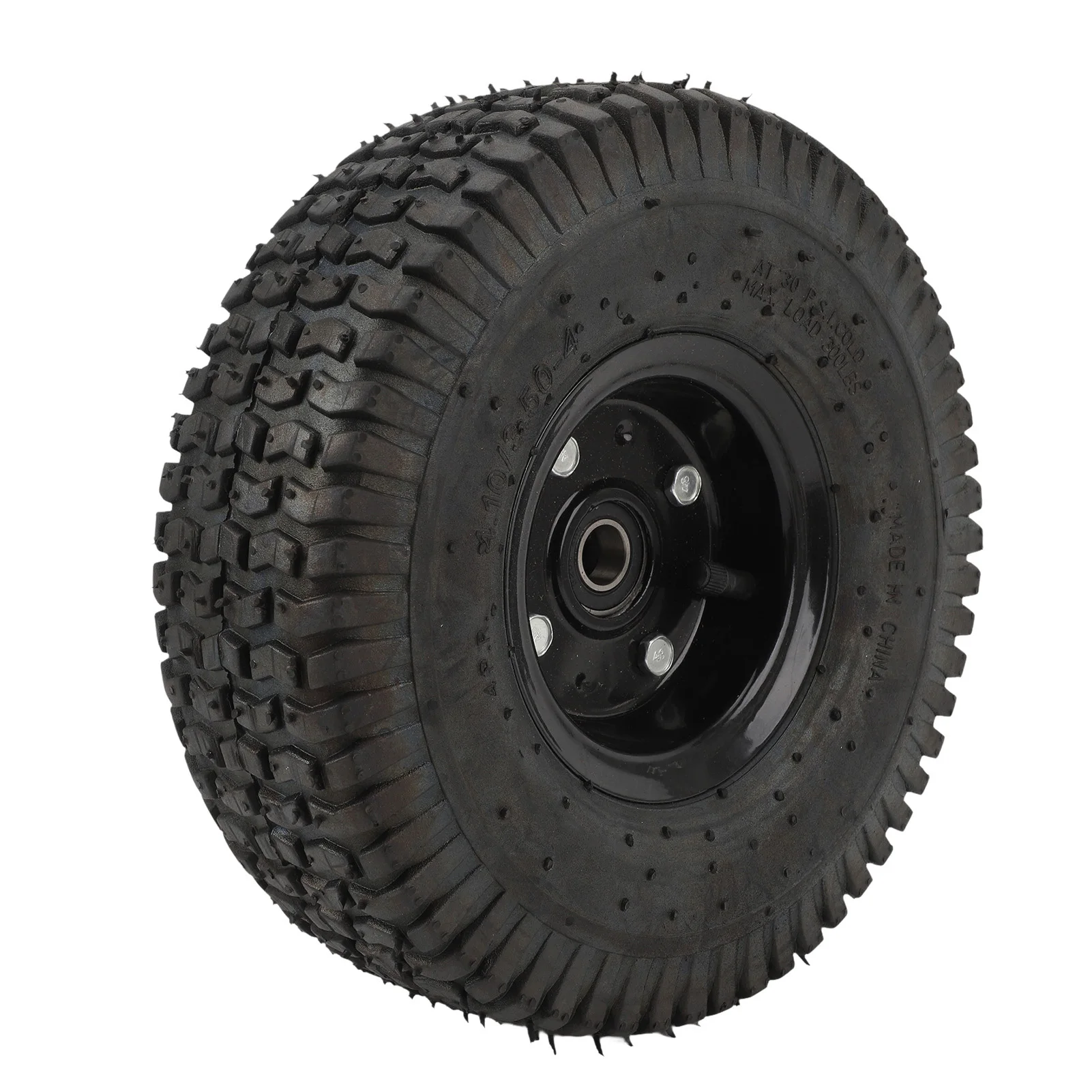 4.10/3.50‑4 Trolley Inflatable Wheels Professional Wear Resistance Cart Rubber Wheels for Luggage Trolley Garden Tool Cart