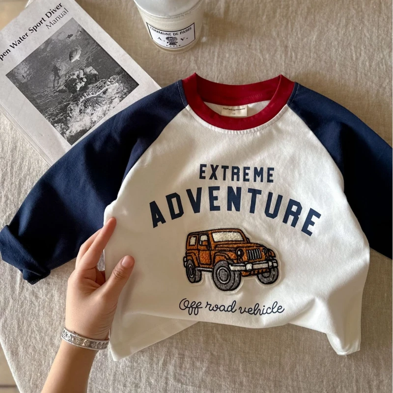 2024 Children Clothing T-shirt Boys Long Sleeved Korean Version Baby Clothes Boy Clothes Girl Cloth Kids Clothes Ropa De Niña 반팔