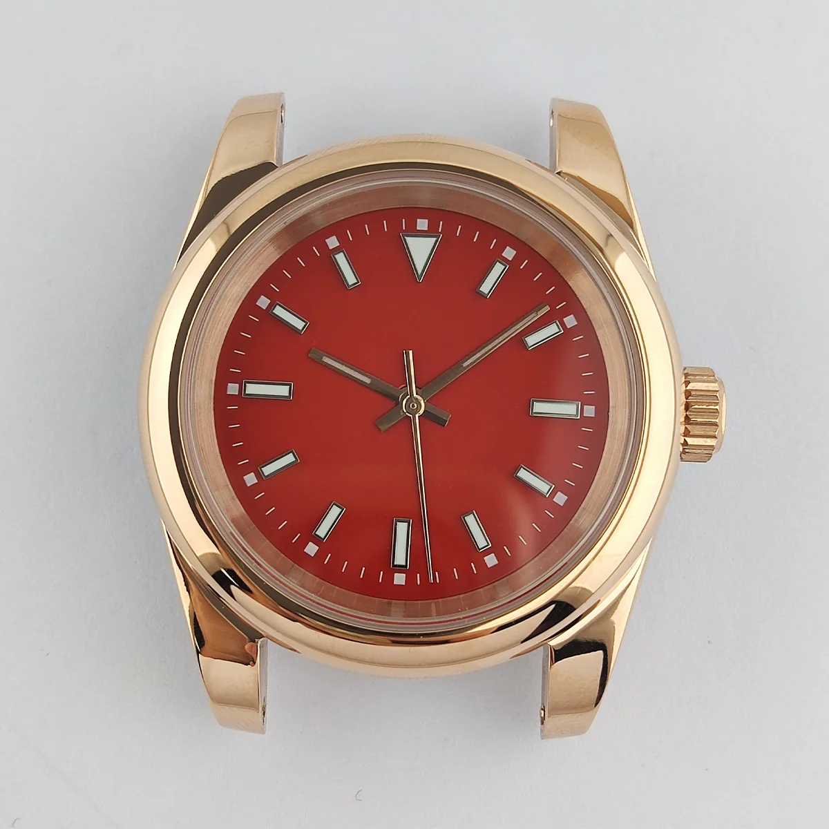 39mm Watch Case NH35 Case NH35 Dial Custom Logo Stainless Steel Sapphire Glass Case Watch Accessories Parts Fit NH35/36 Movement