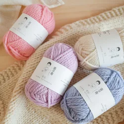 50g/ball 100% Pure Cashmere Yarn Warm Colorful Thick Yarn Alpaca Wool For Hand Knitting Warm Sweater Hat Knitted Scarf