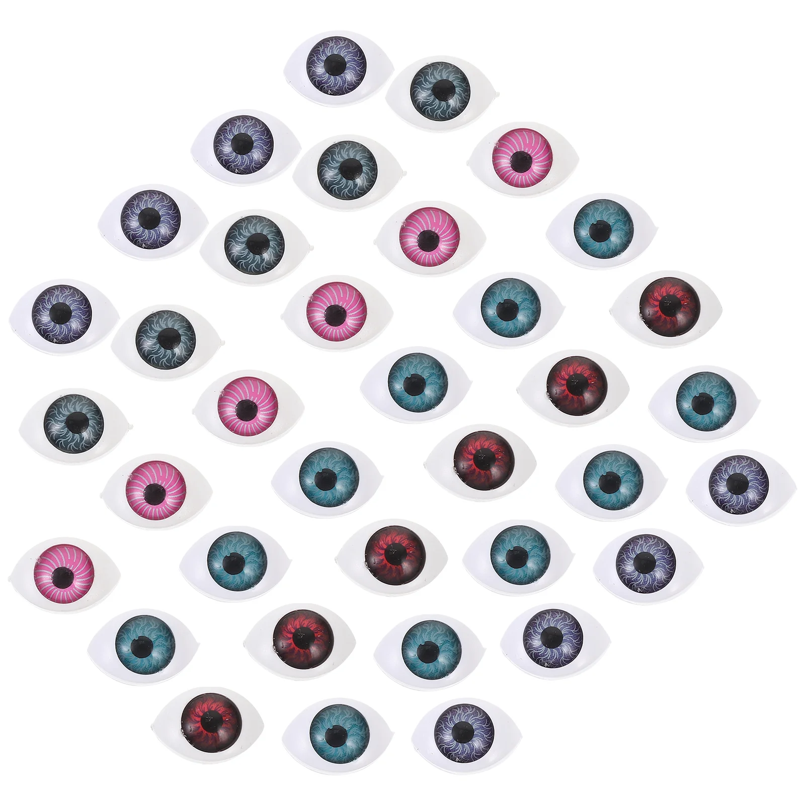 60 Pcs Halloween Eyeballs Cosplay Realistic Fake Eyes Craft Puppet Creepy Acrylic Props Looking Party DIY