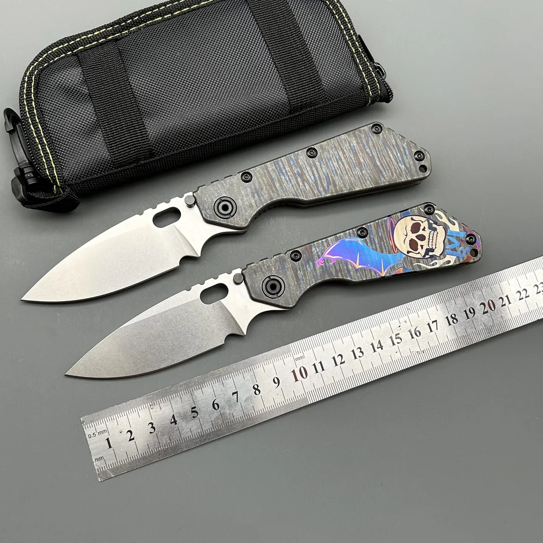 Strid SMF Titanium alloy folding knife 9CR18MOV steel outdoor Camping Hunting survival Tactical gear Combat Defense Pocket knife