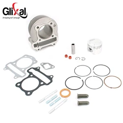 Glixal GY6 105cc中国スクーターエンジン52ミリメートルビッグボアシリンダーキット用ピストンキット4t 139QMB 139QMA永源znen roketa原付