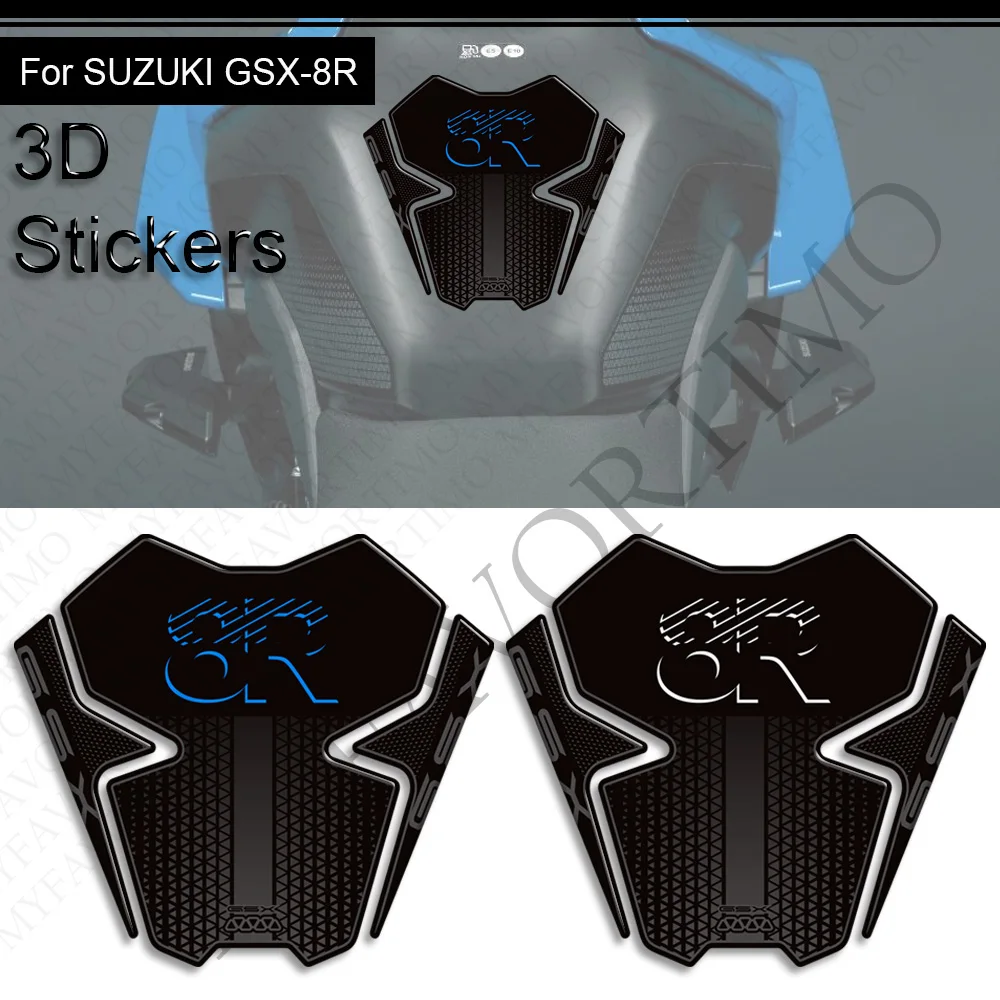 2024 2025 Motorcycle Protector Tank Pad Side Grips Gas Fuel Oil Kit Knee Stickers Decals For Suzuki GSX-8R GSX 8R GSX8R