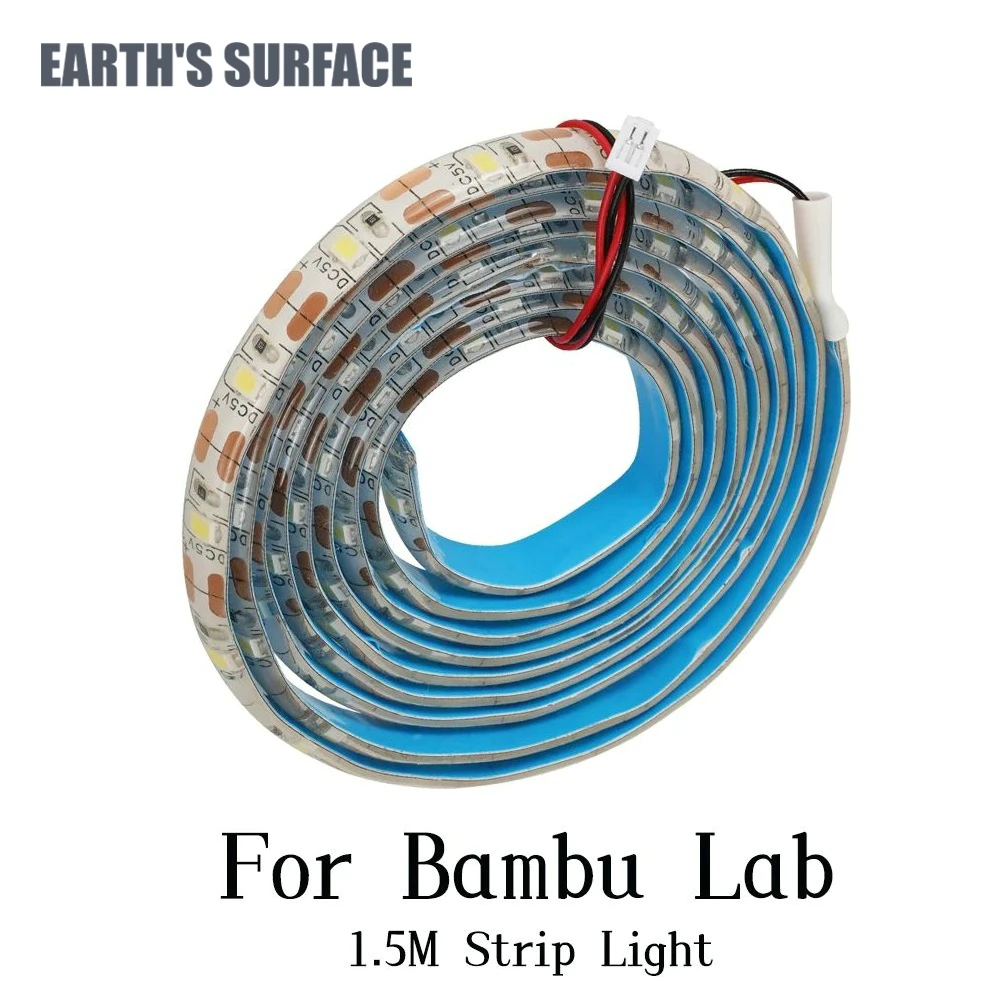 

ES-3D Printer LED Light Bar Kit LED Lights Strip For Bambu Lab P1P P1S X1C.5V 150cm IP44 Waterproof Lighting Lamp For Bambulab