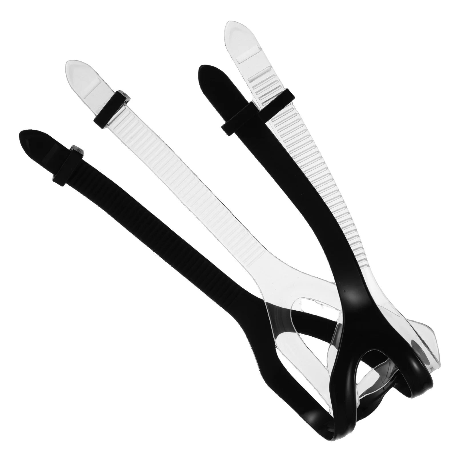 

2pcs Silicone Mask Strap Comfortable Universal Snorkel Band Replacement For Scuba Diving Gear Adjustable Easy Replace Durable