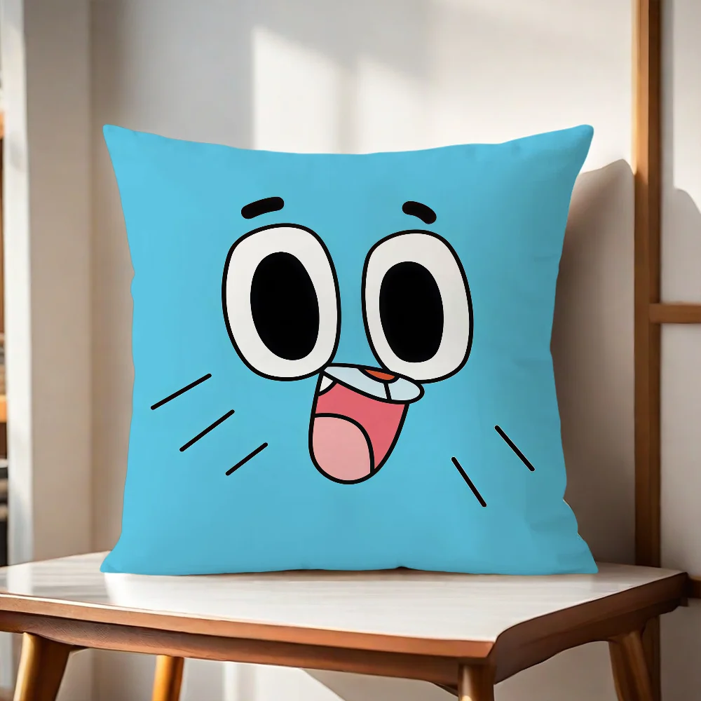 A-AAmazing World G-Gumball cushion cover Pillow Cover Home Sofa living Room Office Coffee Shop Car PillowCover