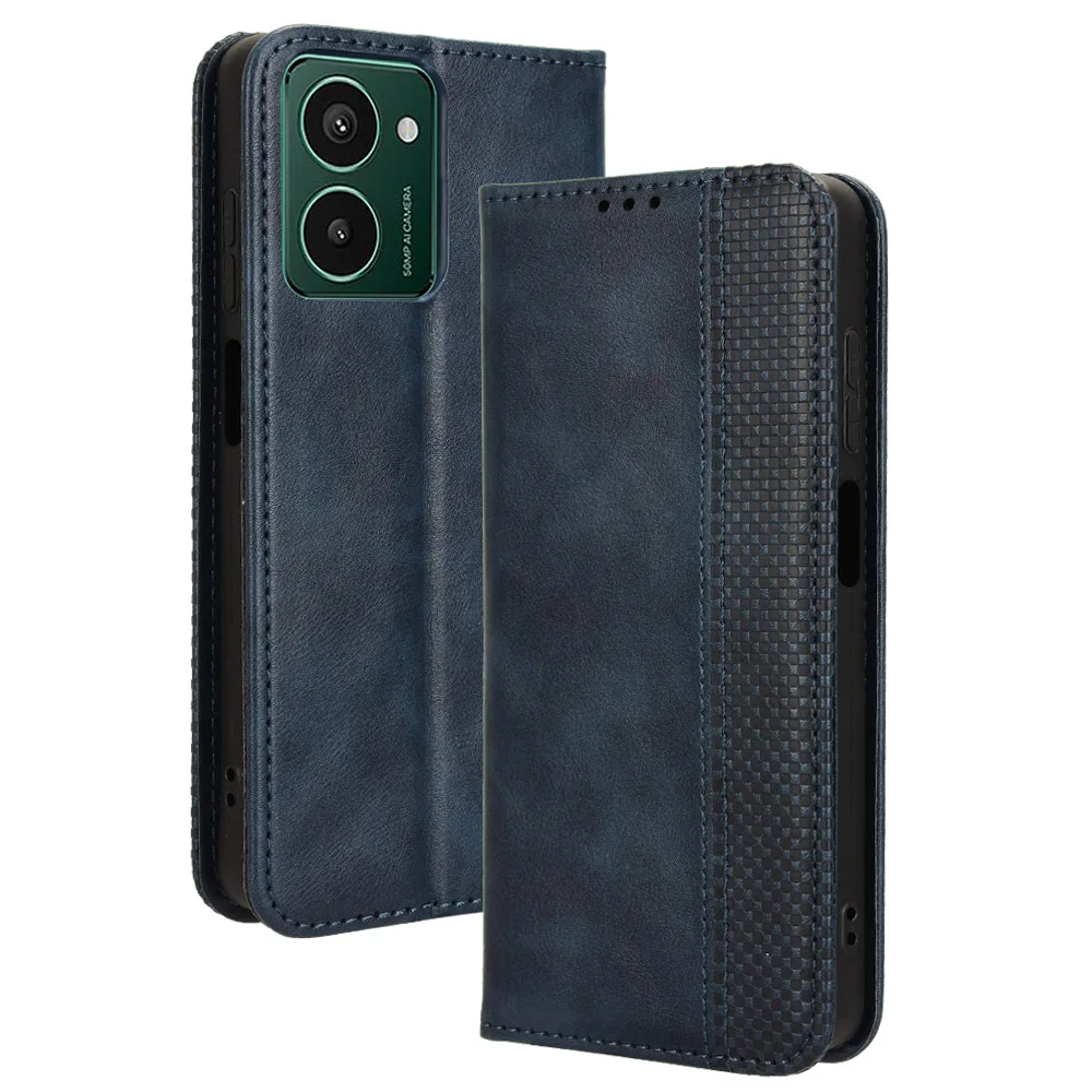 Flip Retro Style Leather Magnetic Closure Phone Cover For HMD Pulse Pro Plus Card Slot Wallet Fall prevention Case