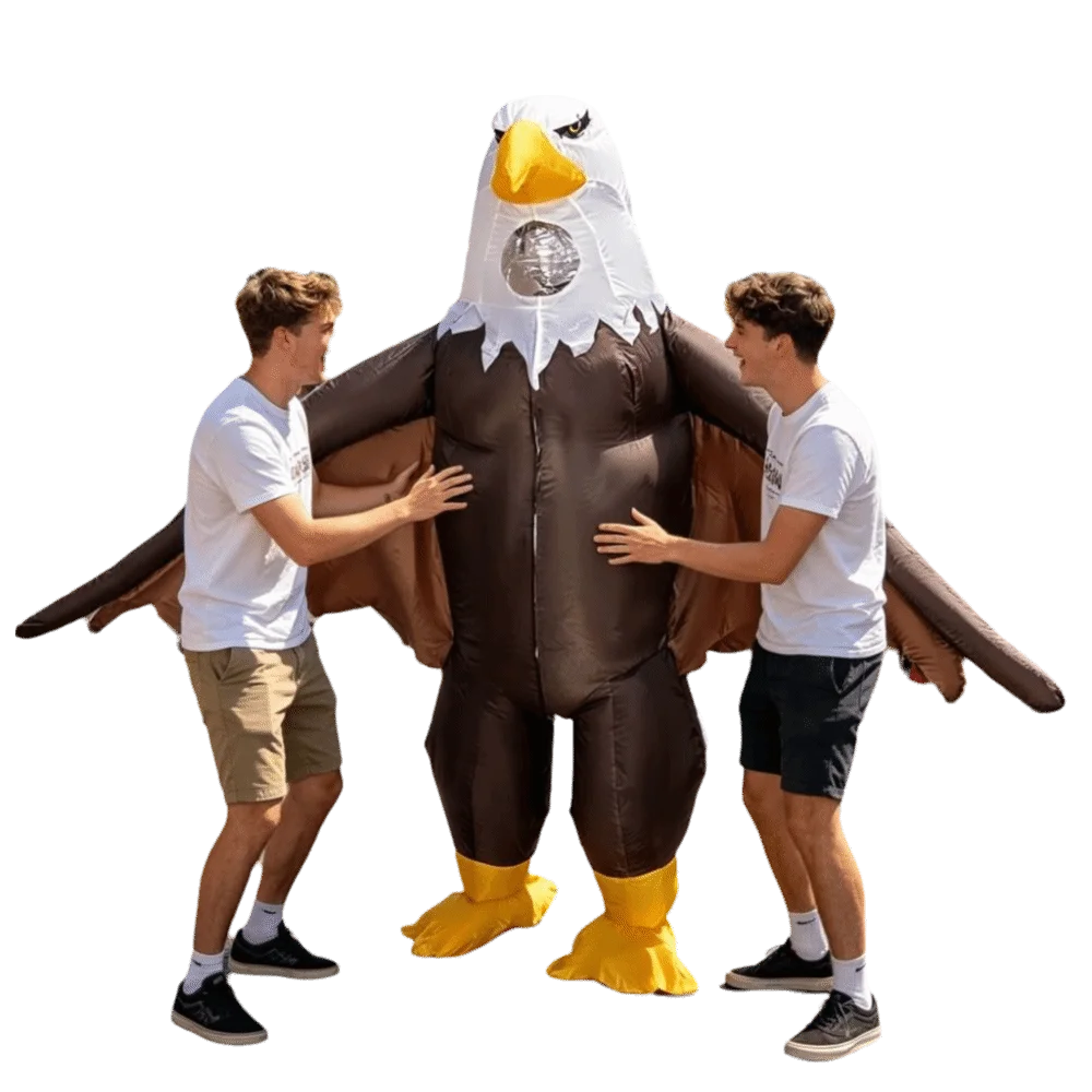 

Fit Height 150 - 190 Cm Eagle Costume Suit Creative Cartoon Inflatable Eagle Costume Novelty Polyester Halloween Costume Adult