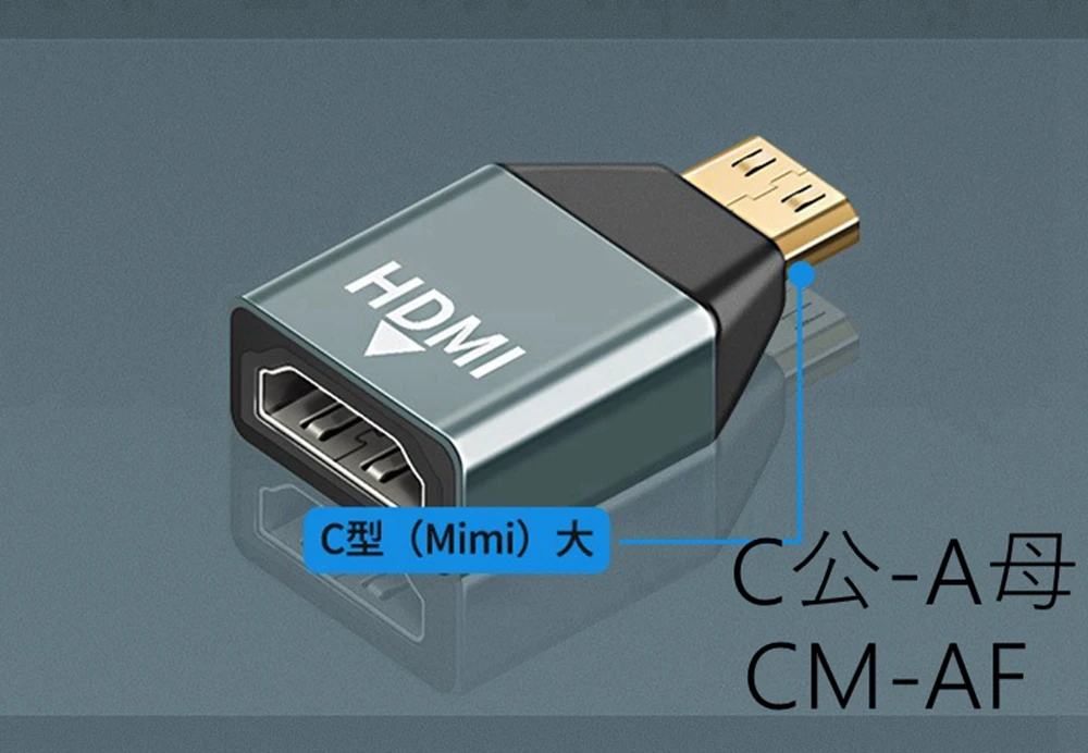 4K 60HZ Mini Micro HDMI-Compatible to adapter converter For Laptop Graphics Card Camera TV Monitor HDMI Adapter Audio Video
