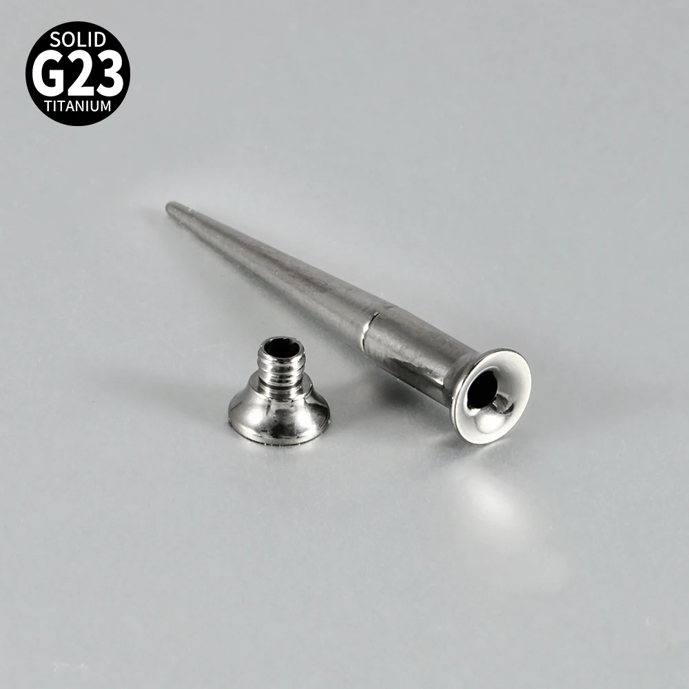 3pcs G23 Titanium Ear Taper Kit, Body Piercing Expander Set