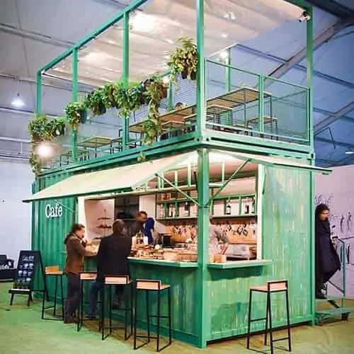 Bar Kiosk Container Restaurant Modern Coffee Shop Container Fast Food Kiosk