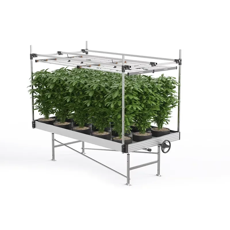 Rolling Grow Tables with Aluminum Frame-Eco-Friendly Nature Inspired Garden Greenhouse