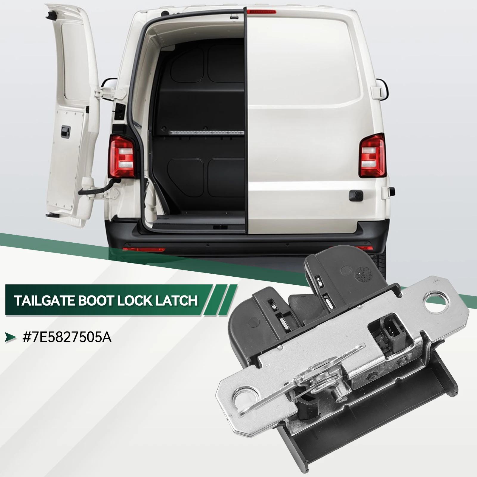 For VW Transporter T5 2003 - ON Campmob 2010 - ON Tailgate Boot Lock Latch Mechanism 7E5827505B 7E5827505A 7E5827505C 7E5827505D