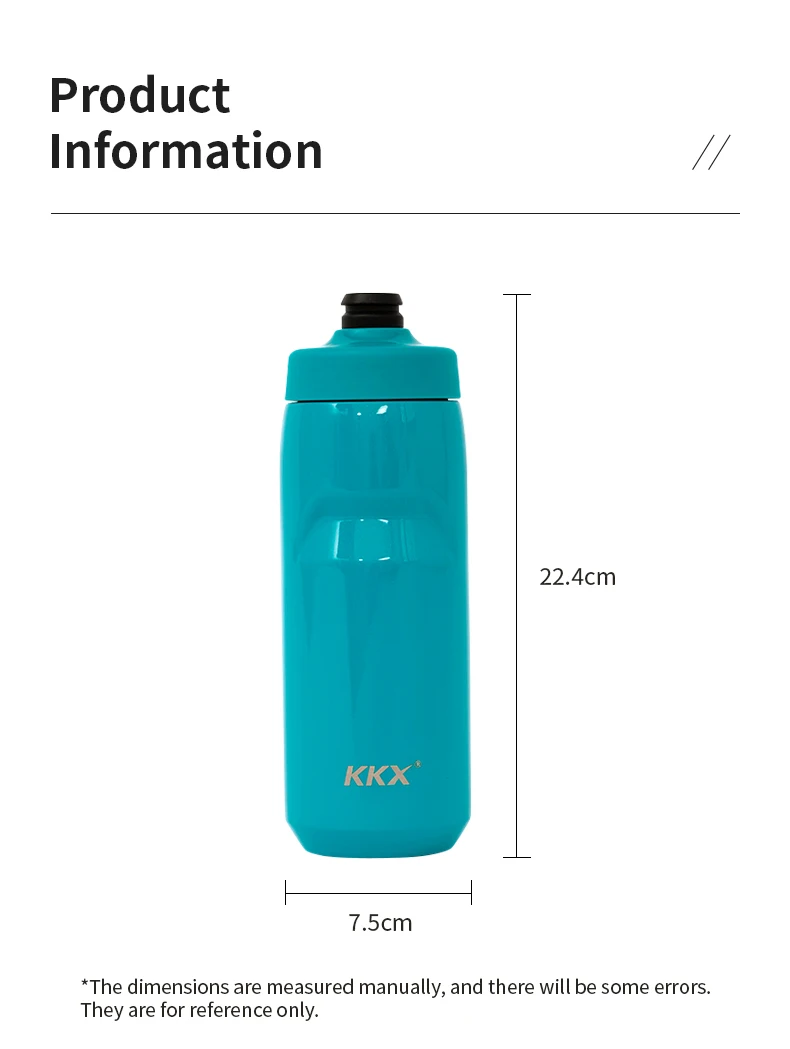 KKX Kühlende Fahrrad-Trinkflasche 550ML Tragbare MTB Rennrad Vakuum 304 Edelstahl Fahrradflasche – Detail 2