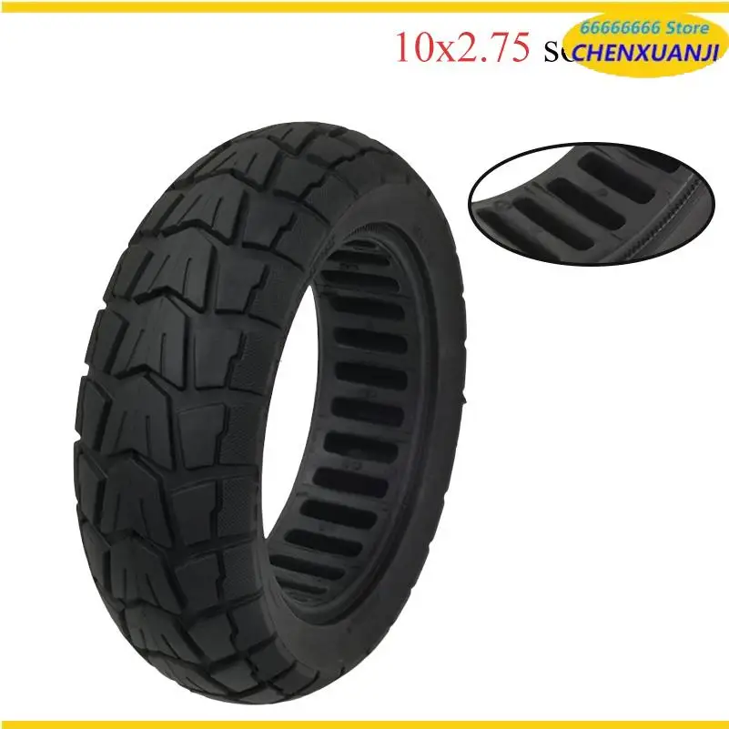 

10 inch honeycomb non inflatable solid tire suitable for electric scooters 10x2.75 thick wear-resistant off-road solid tire