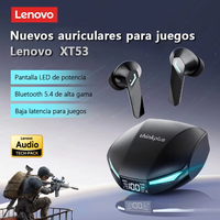 New Lenovo XT53 Wireless Bluetooth 5.4 Earphones LED Digital Display Waterproof Earbuds Noise Cancelling HD Voice Gaming Headset