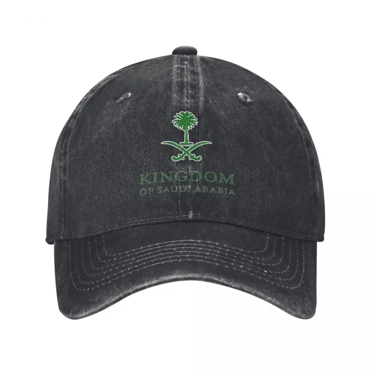 Kingdom Of Saudi Arabia Denim Baseball Cap Arabic Calligraphy and Emblem Kpop Trucker Hat Summer Men Women y2k Baseball Caps