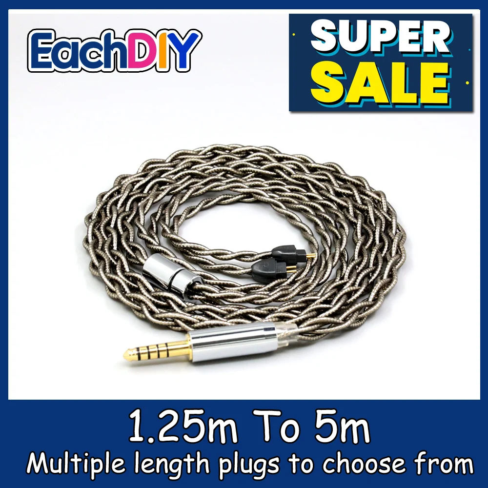 

99% Pure Silver Palladium + Graphene Gold Earphone Shielding Cable For HiFiMan RE2000 Topology Diaphragm Dynamic Driver LN008222