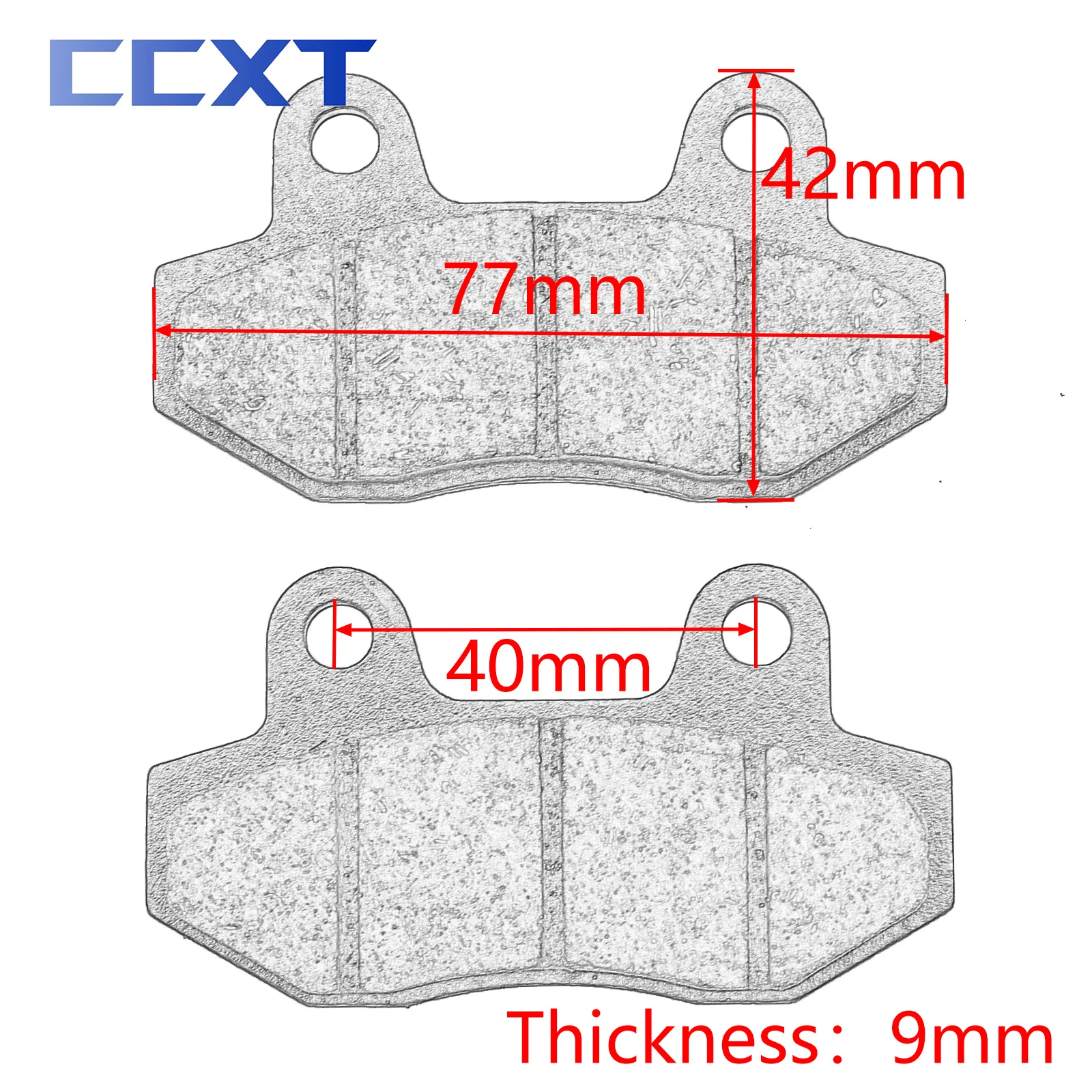 Motorfiets Voor & Achter Remblokken Voor GY6 Scooter Bromfiets ATV 50cc 70cc 100cc 125cc 140cc Tot 200cc 250cc Pit Crossmotor Universele