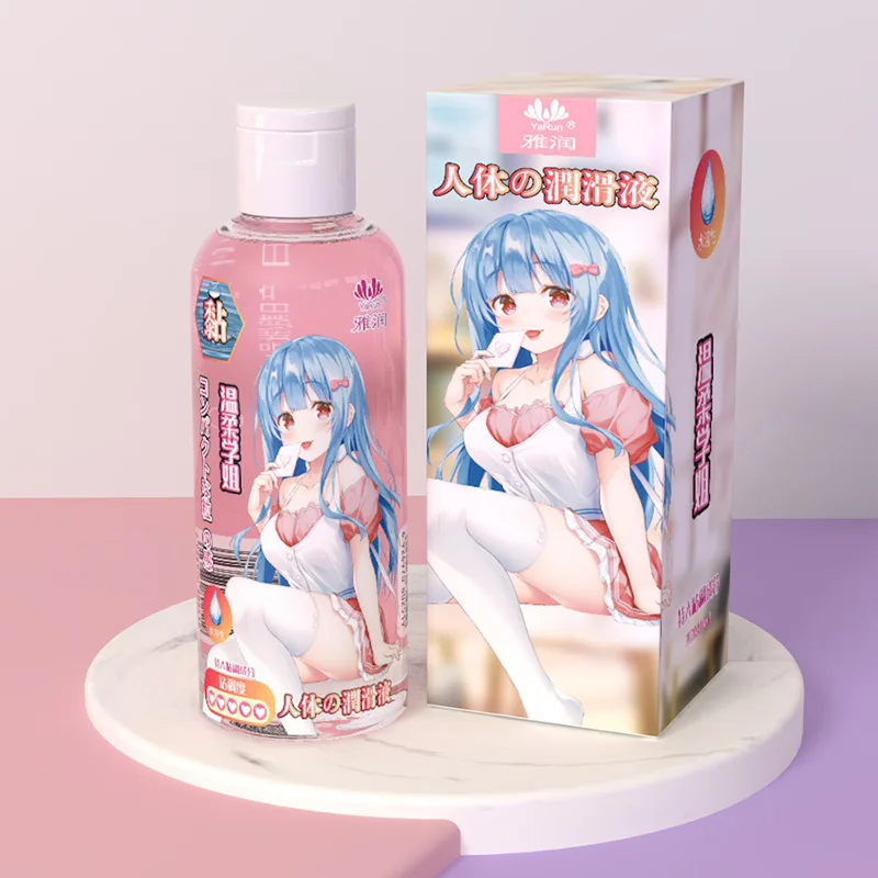 New anime style 210ml Sex Lubricants Water-based transprant Human body Sex Oil Vaginal Anal Gel Adults Sex Product Homosexual Lu