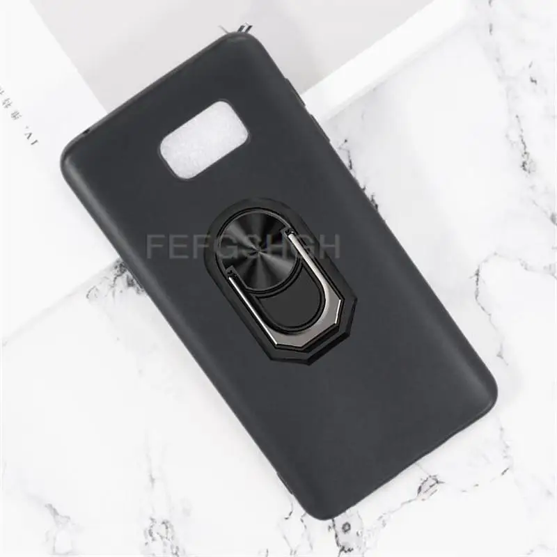 For Samsung Galaxy Note 5 Note 5 N920F N920A N920T N920V  Back Finger Ring Soft TPU Silicone Case For Galaxy Note 5 Phone Cover