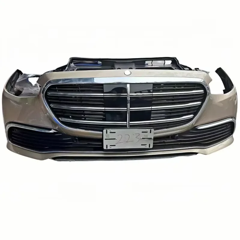 

Front and Rear Bumper Upgrade with Fog Light and Exhaust Cut-Outs for Mercedes Benz S-Class W223 New or Used Bumper