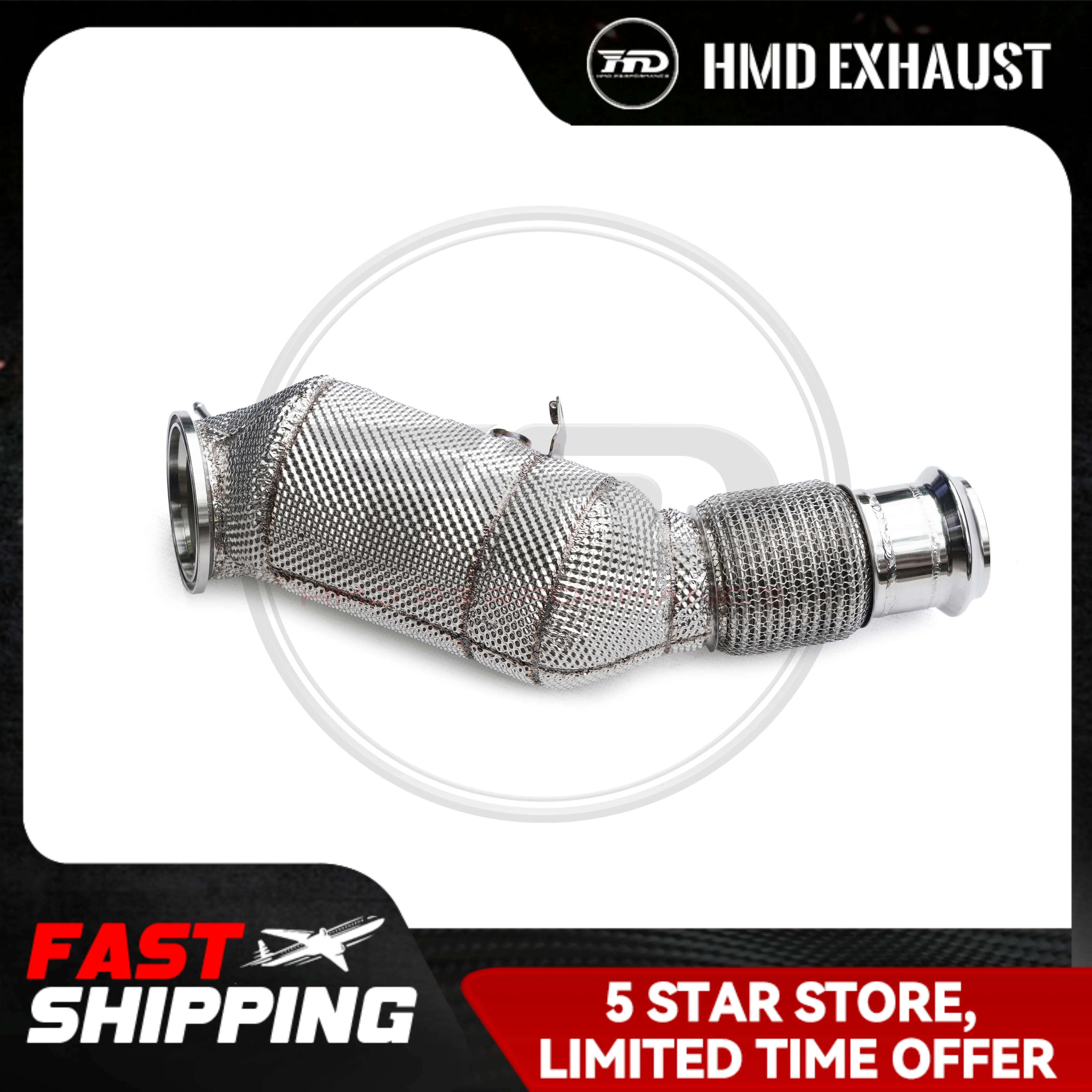 

HMD Stainless Steel Exhaust System High Flow Performance Downpipe For BMW Z4 G29 B58 Auto Parts Heat Shield