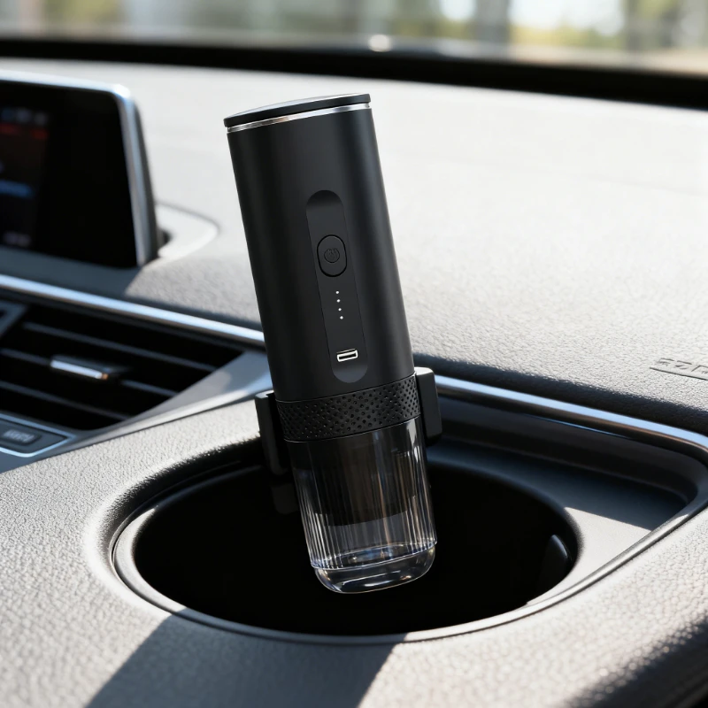 

Wireless Electric Espresso Coffee Machine for Car & Home Camping Portable Coffee Maker 2-in-1 Capsule Powder Travel Coffee Maker