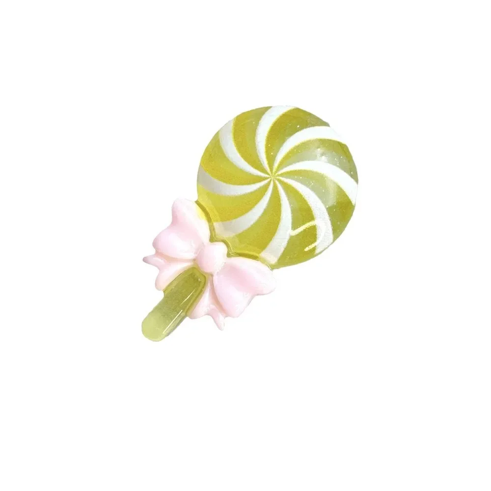 glow in the dark lollipop Flatback Resin DIY Miniature Figures Cute Simulation Toys for Dollhouse Car Interior Home Decor Gift