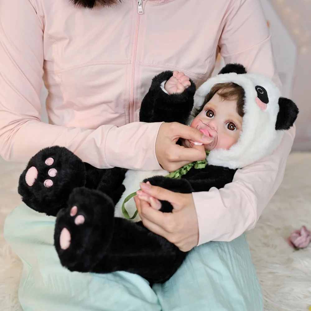 Cloveray 20 بوصة كامل الجسم الفينيل واقعية تولد من جديد دمية طفل دمية رئيس قابل للتعديل 35 °   عموديًا، 360 °   هدية عيد الميلاد للأطفال أفقيًا