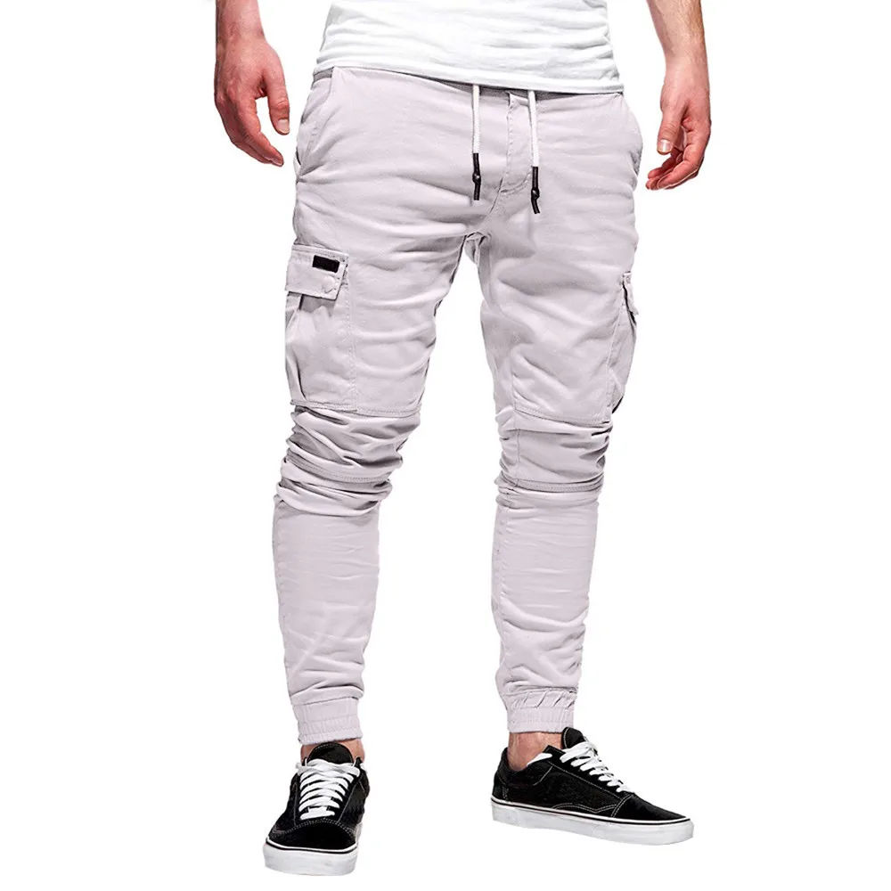 Casual Men Pants Fashion Big Pocket Hip Hop Harem Pants Quality Outwear Sweatpants Soft Mens Joggers Men\'s Trousers Pantalones