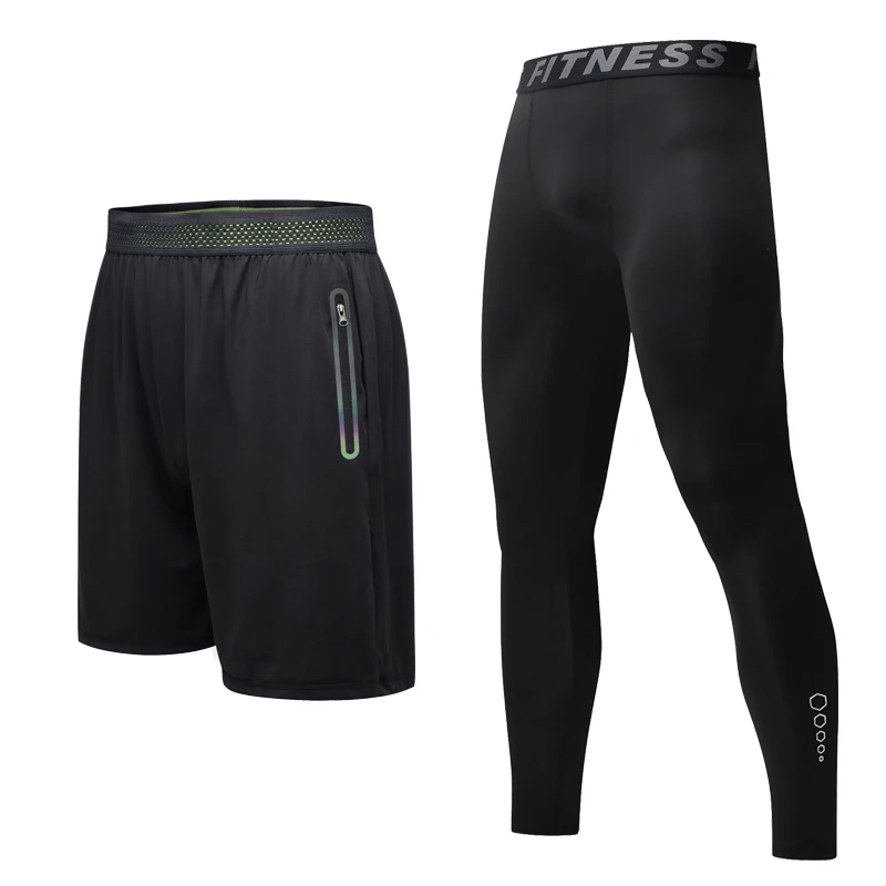 Мужские брюки для фитнеса, быстросохнущие спортивные шорты, брюки пять дюймов, черные баскетбольные свободные дышащие тренировочные брюки