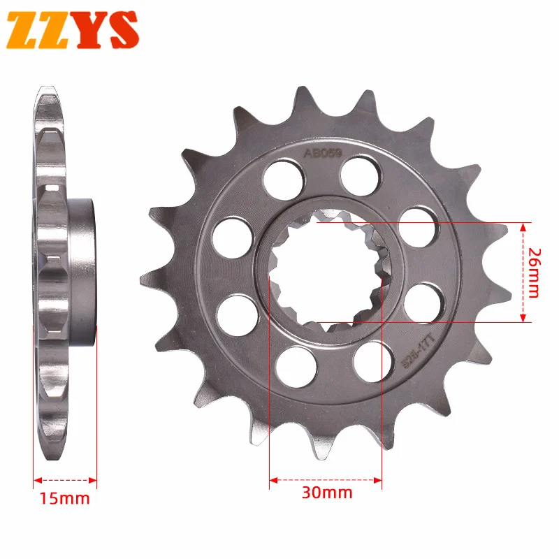 

525 17T Tooth Front Sprocket Gear Wheel Cam Pinion For BMW Road S 1000 S1000 XR S1000XR 2014-2024 2018 2019 2020 2021 2022 2023