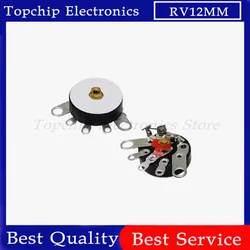 5pcs  Straight Angle Radio Potentiometer RV12MM B103 B10K B503 B50K Power Amplifier Volume Potentiometer With Switch