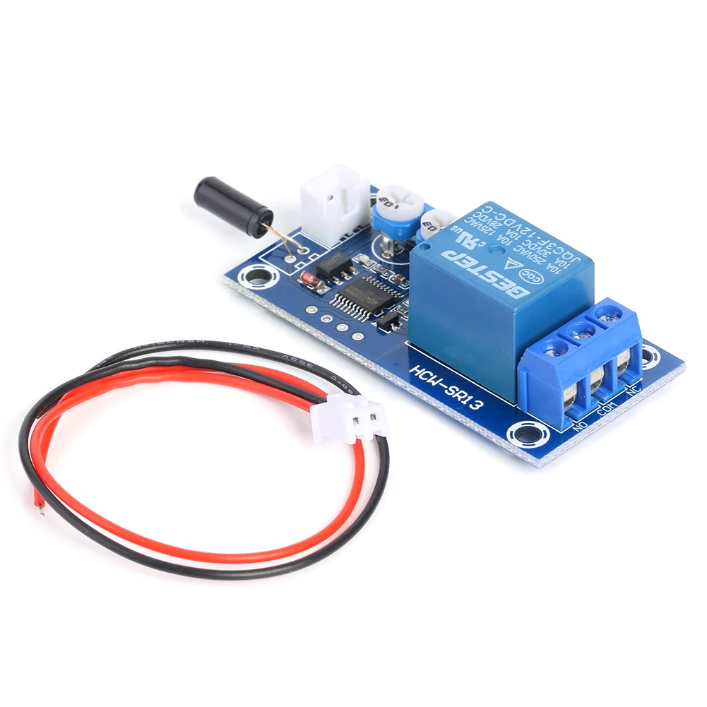 Adjustable DC 12V Vibration Sensor Relay Module