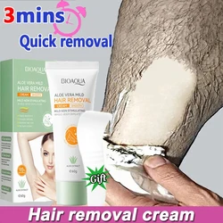 Fast Hair Removal Cream Painless Hair Growth Inhibitor Arm Armpit Legs Permanent Depilatory for Men Women Beauty Health Care 60g